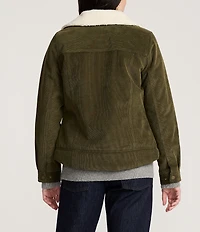 Pendleton Wind River Corduroy Water Resistant Club Collar Snap Front Trucker Jacket