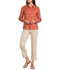 Pendleton Winona Adobe Lattice Print Point Collar Long Sleeve Shirt