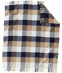 Pendleton Woolen Mills Eco-Wise Wool Fringed Buffalo Check Washable Throw
