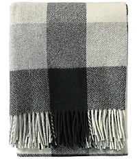 Pendleton Woolen Mills Eco-Wise Wool Fringed Buffalo Check Washable Throw