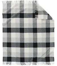 Pendleton Woolen Mills Eco-Wise Wool Fringed Buffalo Check Washable Throw