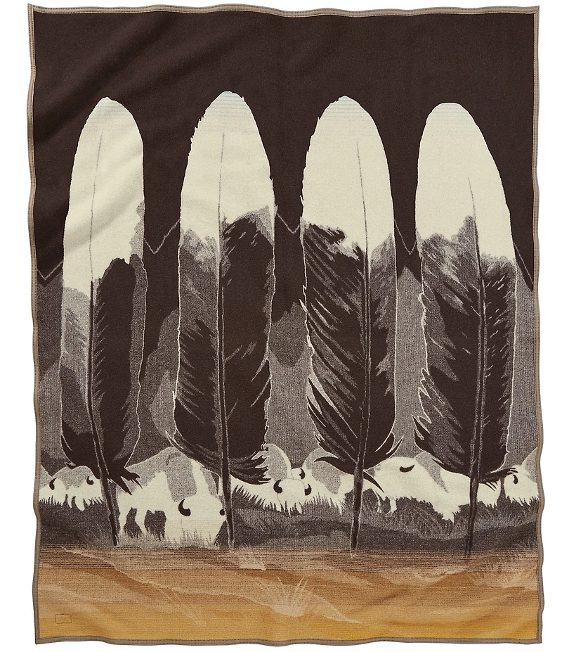 Pendleton Woolen Mills Legendary Collection In Their Element Jacquard Robe Throw Blanket