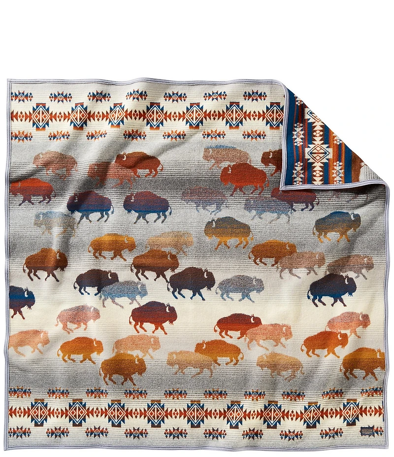 Pendleton Woolen Mills Prairie Rush Hour Napped Jacquard Throw