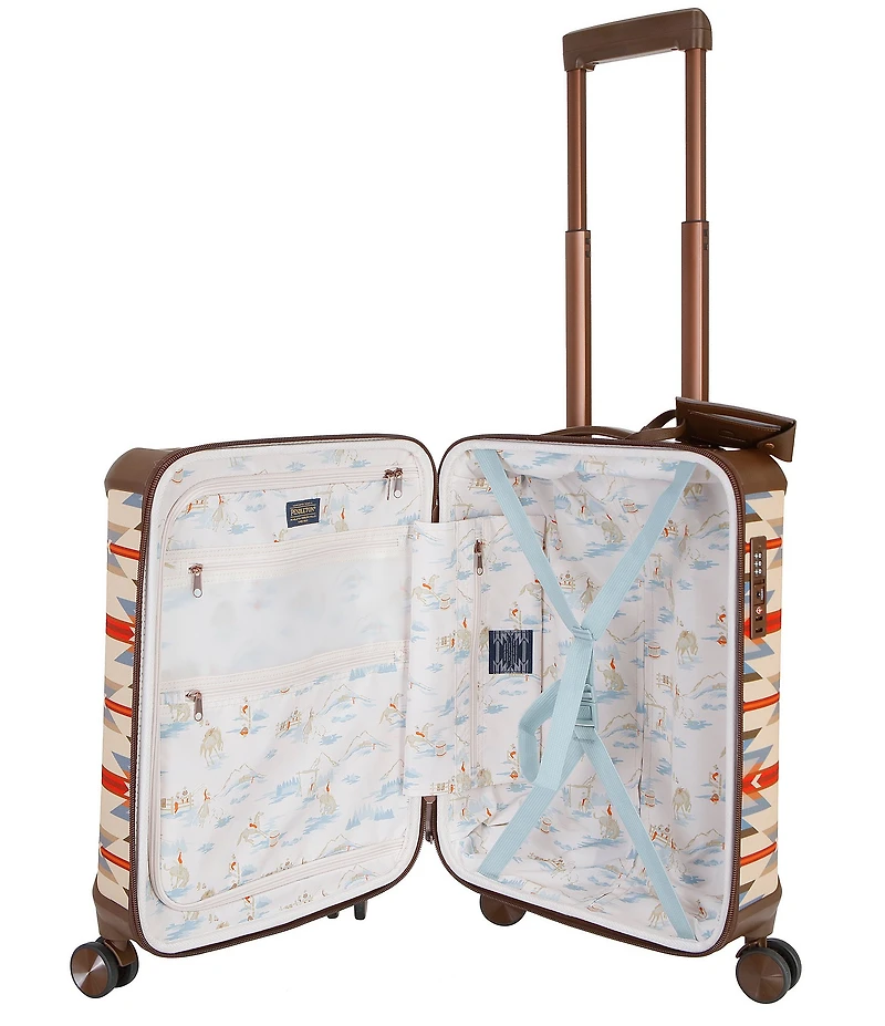 Pendleton Wyeth Trail 20#double; Hardside Polyester Carry-On Spinner Suitcase
