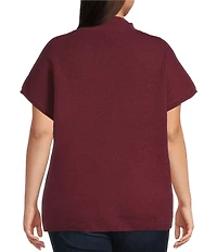 Perch by Blu Pepper Plus Size Knit Short Sleeve Top