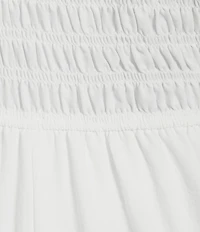 Perch by Blu Pepper Plus Size V-Neck Short Flutter Sleeve Tiered A-Line Midi Dress