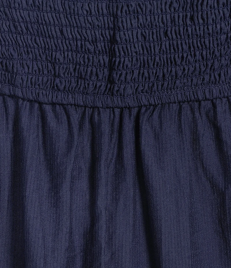 Perch by Blu Pepper Plus Square Neck Short Puff Sleeve A-Line Mini Dress