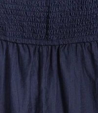 Perch by Blu Pepper Plus Square Neck Short Puff Sleeve A-Line Mini Dress