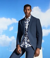 Perry Ellis Big & Tall Floral Print Short Sleeve Woven Shirt