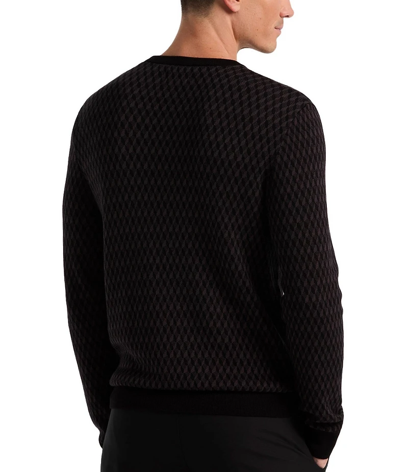 Perry Ellis Big & Tall Geo Print Sweater