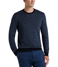 Perry Ellis Big & Tall Geo Print Sweater