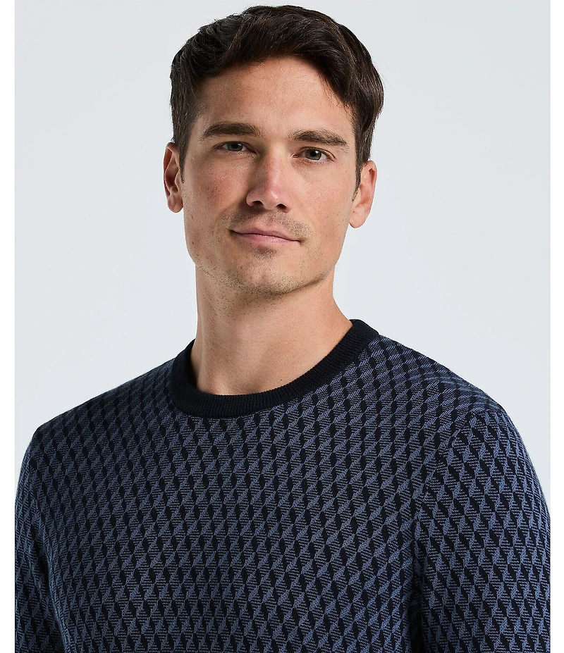 Perry Ellis Big & Tall Geo Print Sweater