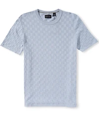Perry Ellis Check Short Sleeve T-Shirt