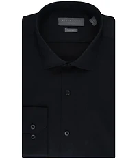 Perry Ellis Classic Fit Spread Collar Premium Luxe Sateen Dress Shirt