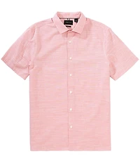 Perry Ellis Cotton Dobby Short Sleeve Woven Shirt