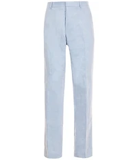Perry Ellis Flat-Front Linen Pants
