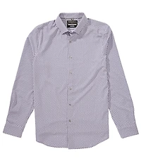 Perry Ellis Geo Print Long Sleeve Woven Shirt