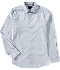 Perry Ellis Geo Print Stretch Long Sleeve Woven Shirt