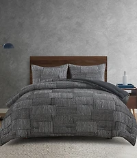 Perry Ellis Halifax Charcoal Comforter Mini Set