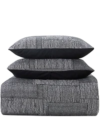 Perry Ellis Halifax Charcoal Comforter Mini Set