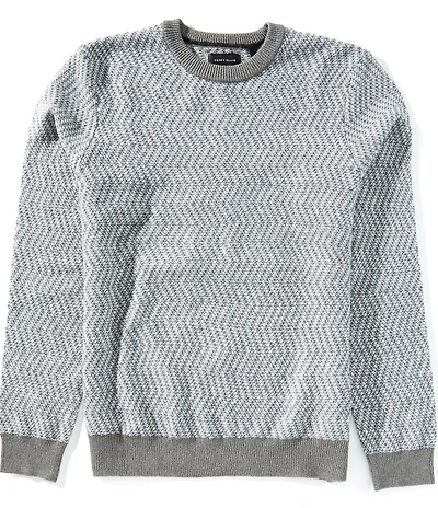 Perry Ellis Herringbone Crew Neck Sweater