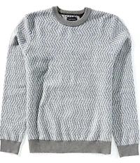Perry Ellis Herringbone Crew Neck Sweater