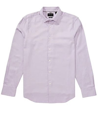 Perry Ellis Herringbone Long Sleeve Woven Shirt