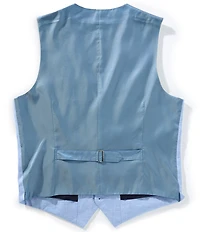 Perry Ellis Herringbone Suit Separates Linen Blend Vest