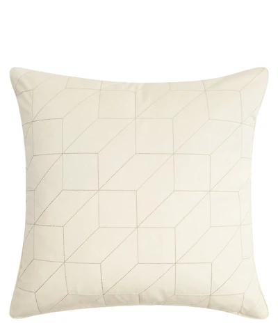 Perry Ellis Kyoto Velvet Stitched Square Pillow