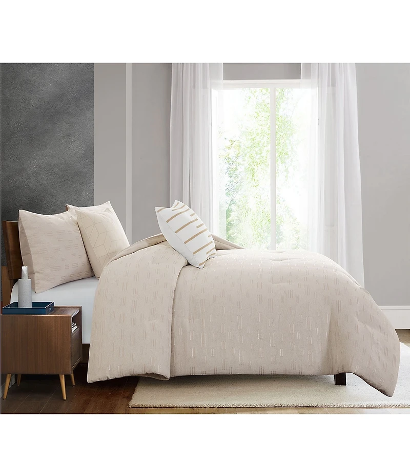 Perry Ellis Kyoto Velvet Stitched Square Pillow