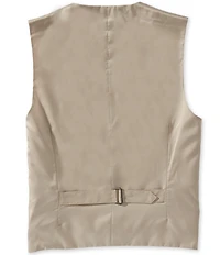 Perry Ellis Linen Blend Herringbone Vest