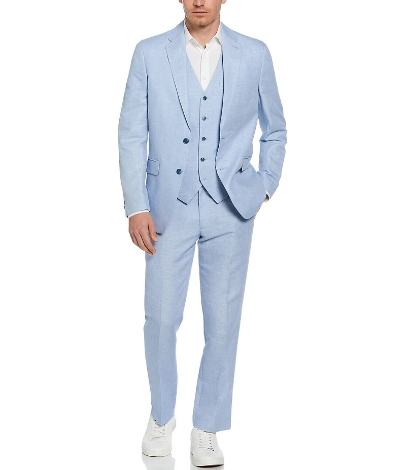 Perry Ellis Linen Herringbone Suit Separates Jacket