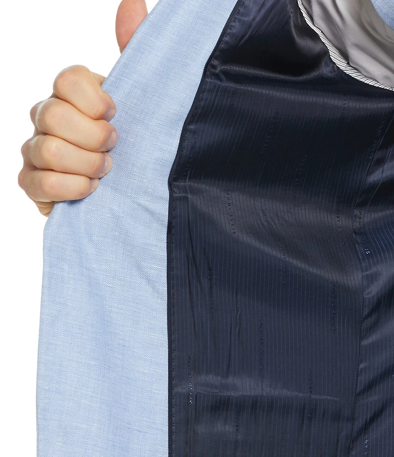 Perry Ellis Linen Herringbone Suit Separates Jacket