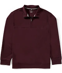 Perry Ellis Neoprene Long Sleeve Quarter-Zip Pullover
