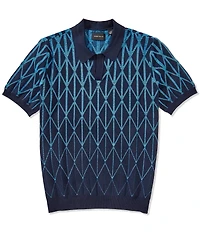 Perry Ellis Ombre Short Sleeve Polo Sweater