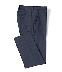 Perry Ellis Premium Tailored Flat Front Glen Plaid Pattern Dress Pants