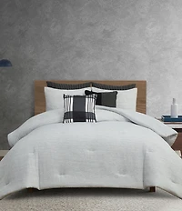 Perry Ellis Shally Subtle Stitched Mini Comforter Set