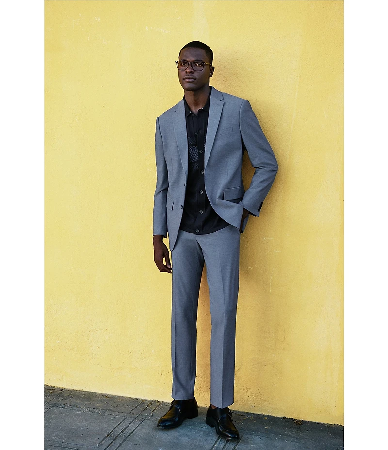 Perry Ellis Slim Fit Dobby Louis Suit Separates Jacket