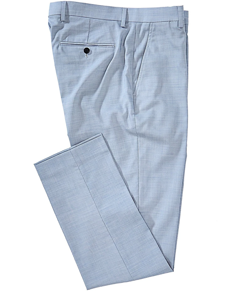 Perry Ellis Slim Fit Flat Front Tropical Pants