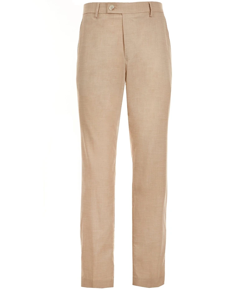 Perry Ellis Slim Fit Flat Front Tropical Pants
