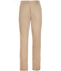 Perry Ellis Slim Fit Flat Front Tropical Pants