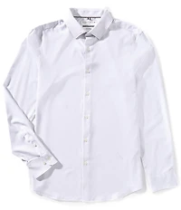 Perry Ellis Slim Fit Geo Print Long Sleeve Woven Shirt