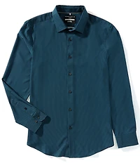 Perry Ellis Slim Fit Geo Print Long Sleeve Woven Shirt