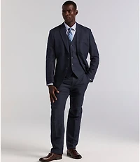 Perry Ellis Slim Fit Linen Herringbone Suit Separates Jacket