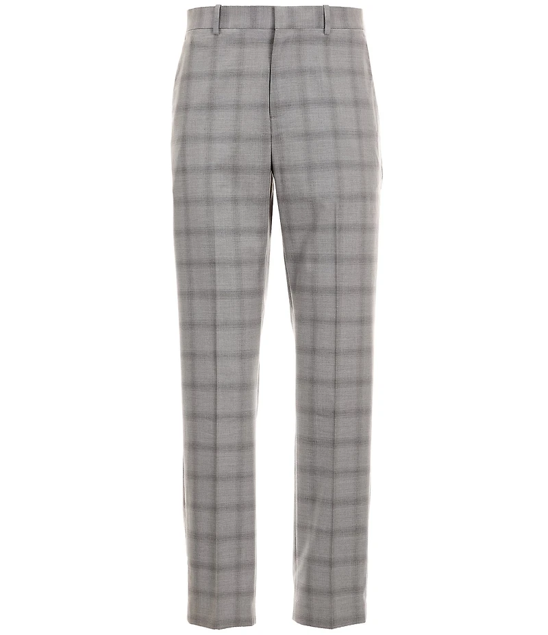 Perry Ellis Slim Fit Ombre Plaid Suit Separates Dress Pants