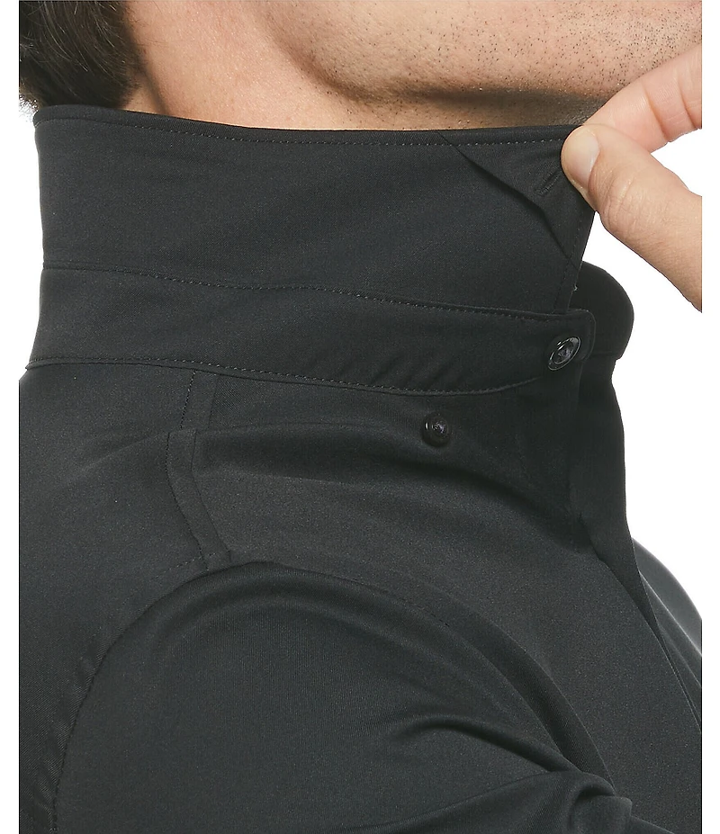 Perry Ellis Slim-Fit Performance Stretch Solid Long Sleeve Woven Shirt
