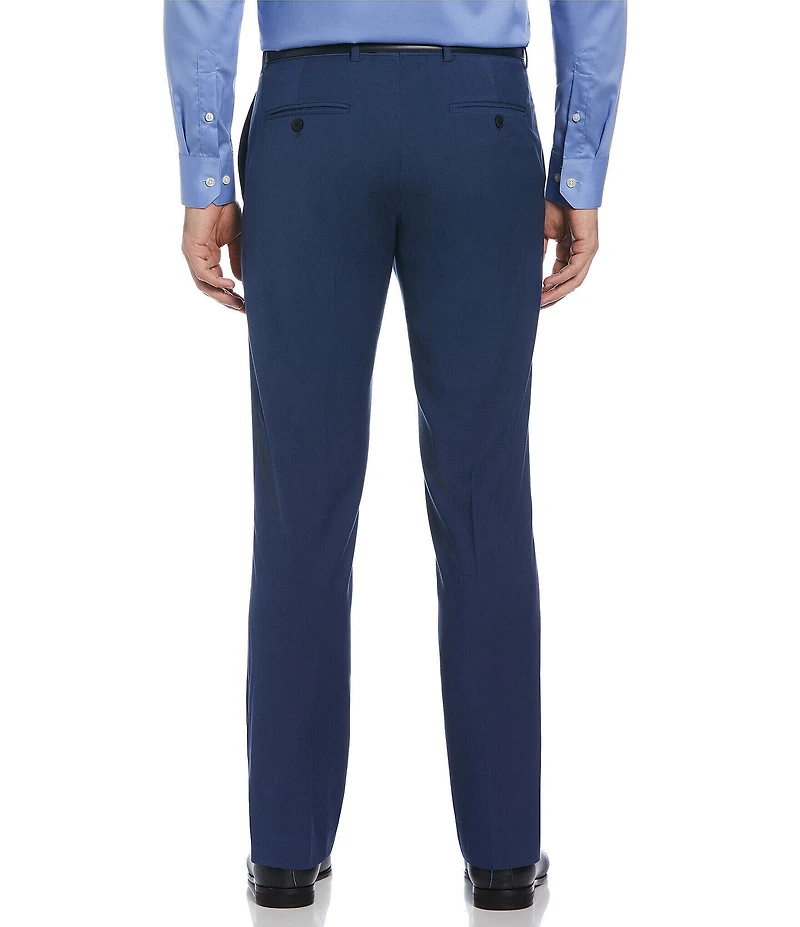 Perry Ellis Suit Separate Slim-Fit Stretch Solid Flat-Front Dress Pants