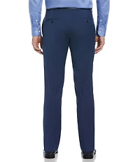 Perry Ellis Suit Separate Slim-Fit Stretch Solid Flat-Front Dress Pants