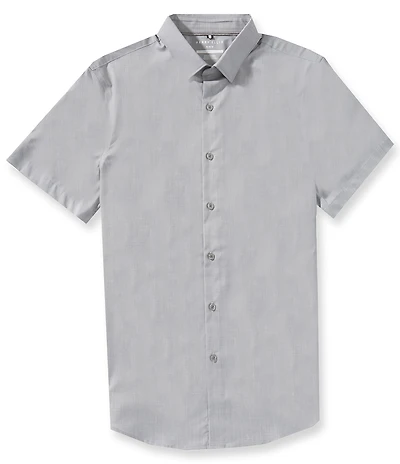 Perry Ellis Slim Fit Stretch Short Sleeve Woven Shirt
