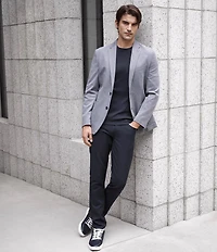 Perry Ellis Slim Fit Stretch Unlined Textured Blazer